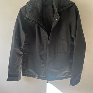 The North Face Black Women's Raincoat with Hood